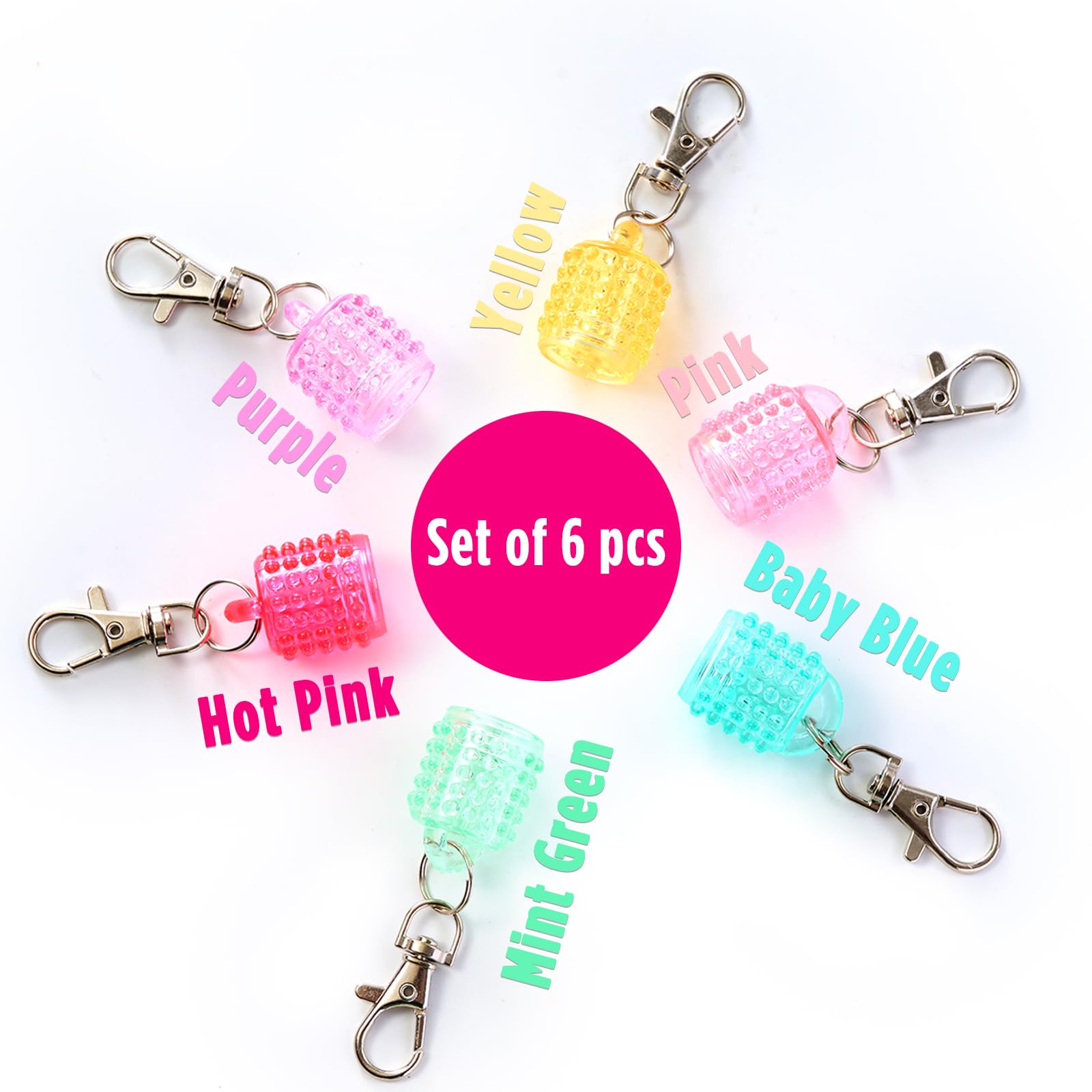 Lip Balm Keychain Cap for Laneige, Summer Friday and Glossier, Lip Balm Holder for Lanyard or Bag, Lip Gloss Keychain for Women,Replacement Cap with Stopper Prevent Spills - TrustMedUSA