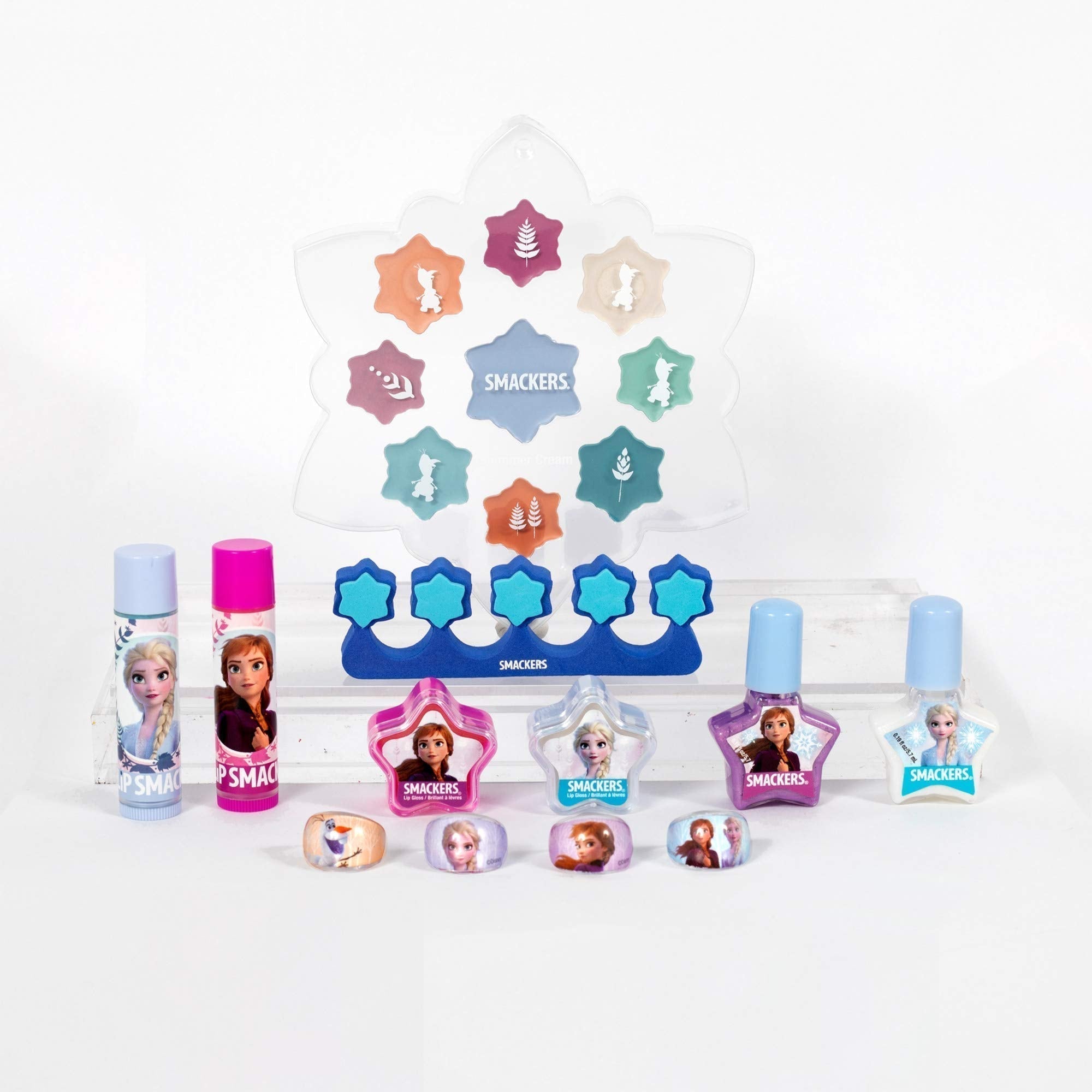 Lip Smacker Disney Frozen II Color Makeup Set For Girls, Shimmer Cream, Lip Gloss, Lip Balm, Nail Polish - TrustMedUSA