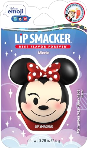 Lip Smacker Disney Minnie Mouse Emoji Lip Balm, Strawberry Lemonade Flavored, Clear, For Kids - TrustMedUSA