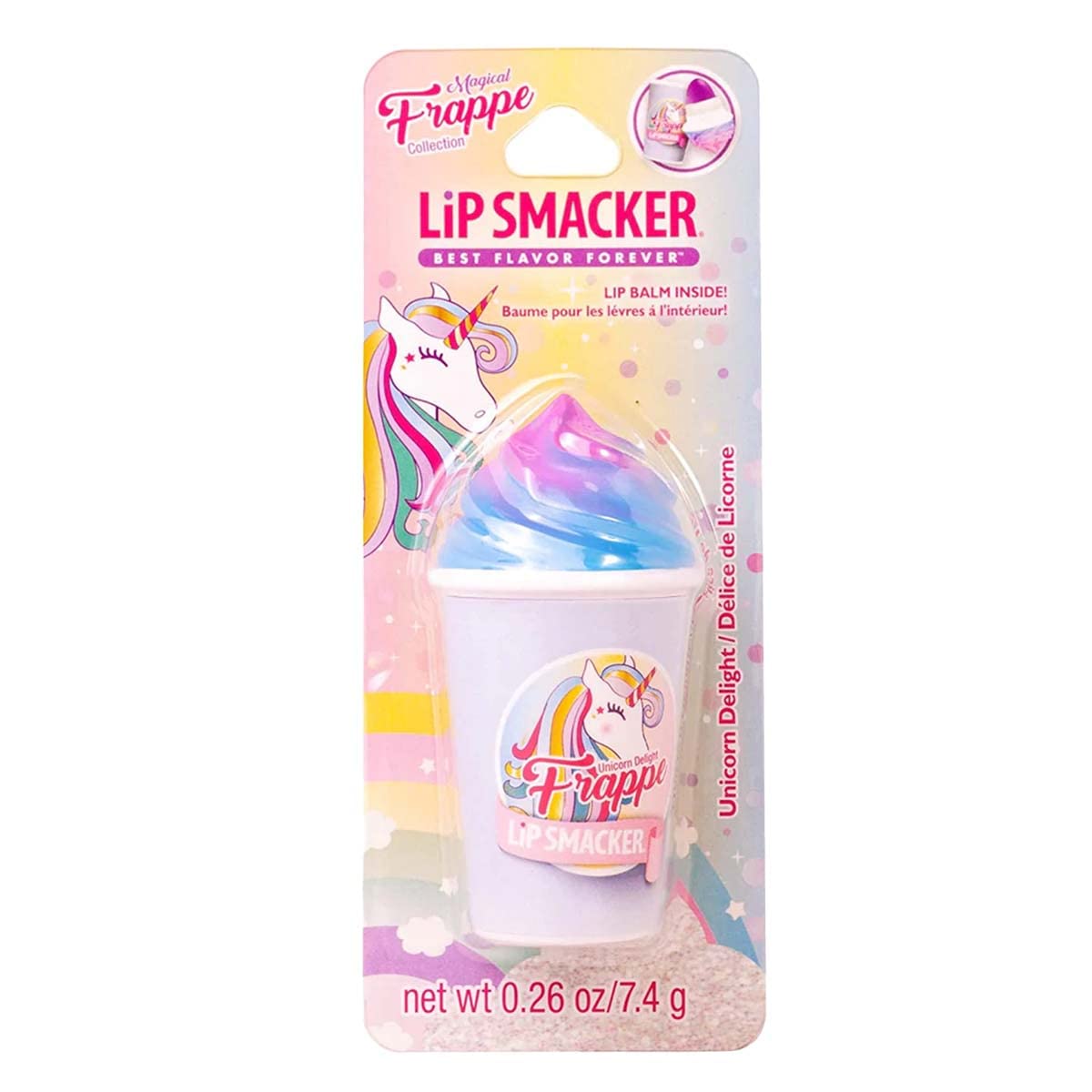 Lip Smacker Frappe Cup Lip Balm, Moisturizing, Soothing Fun Tasty Flavors - Unicorn - TrustMedUSA