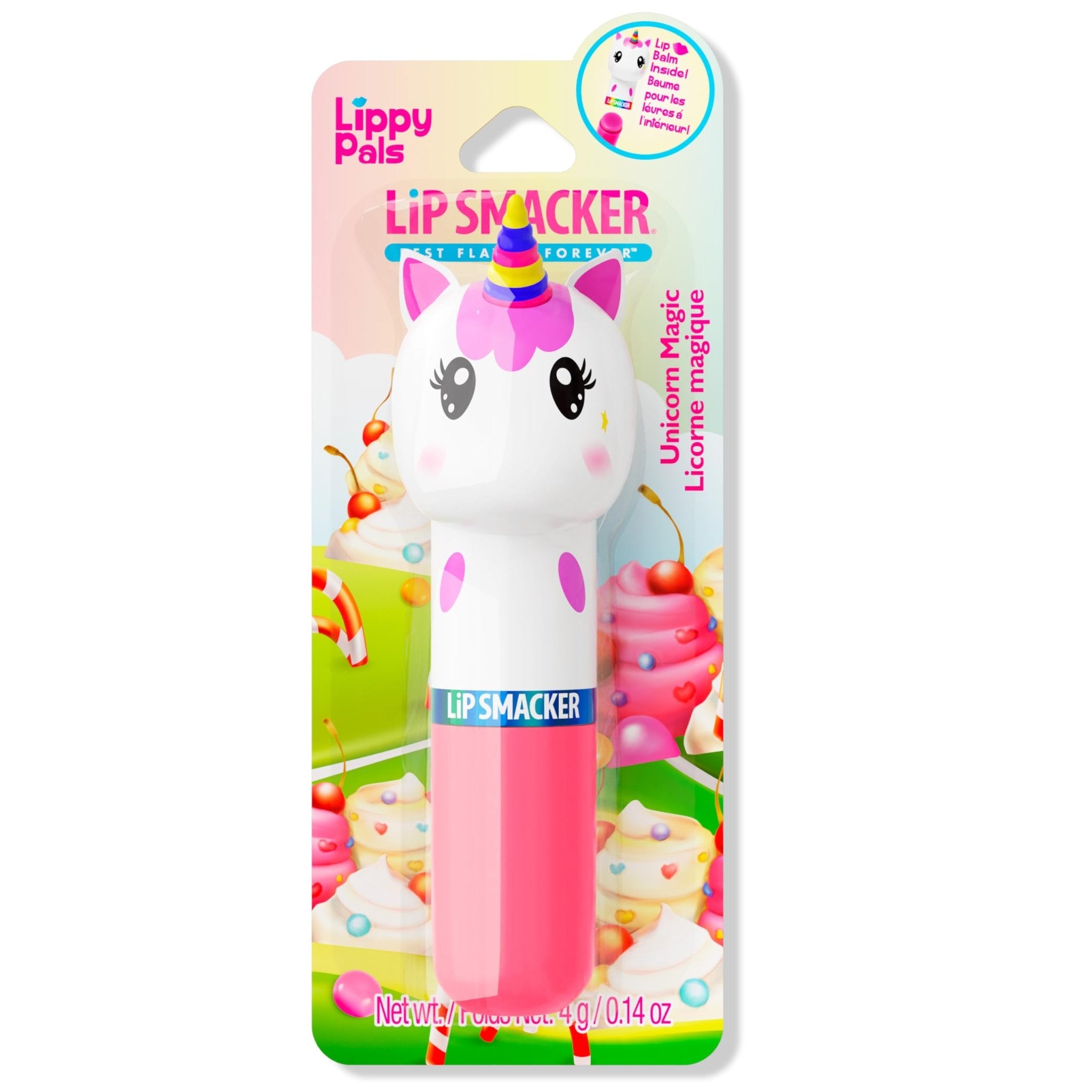 Lip Smacker Lippy Pals Unicorn, Flavored Moisturizing & Smoothing Soft Shine Lip Balm, Hydrating & Protecting Fun Tasty Flavors, Cruelty-Free & Vegan - Unicorn Magic - TrustMedUSA