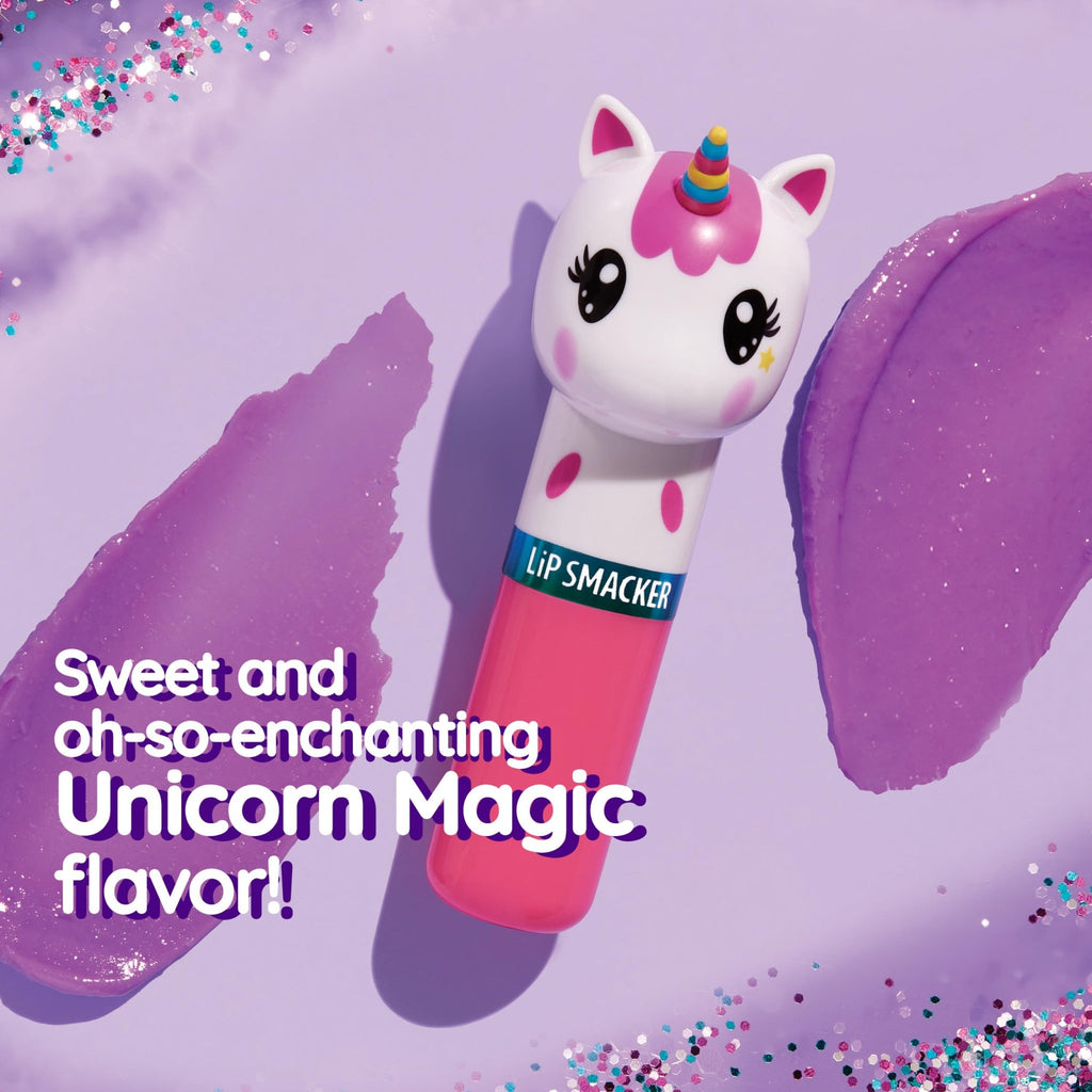 Lip Smacker Lippy Pals Unicorn, Flavored Moisturizing & Smoothing Soft Shine Lip Balm, Hydrating & Protecting Fun Tasty Flavors, Cruelty-Free & Vegan - Unicorn Magic - TrustMedUSA