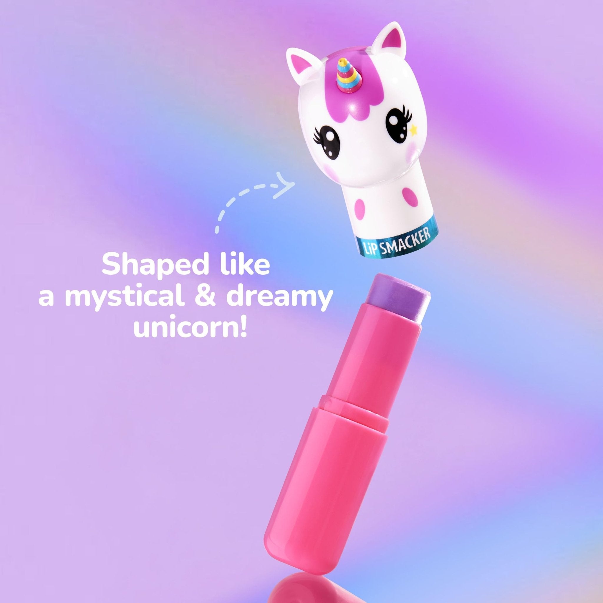 Lip Smacker Lippy Pals Unicorn, Flavored Moisturizing & Smoothing Soft Shine Lip Balm, Hydrating & Protecting Fun Tasty Flavors, Cruelty-Free & Vegan - Unicorn Magic - TrustMedUSA
