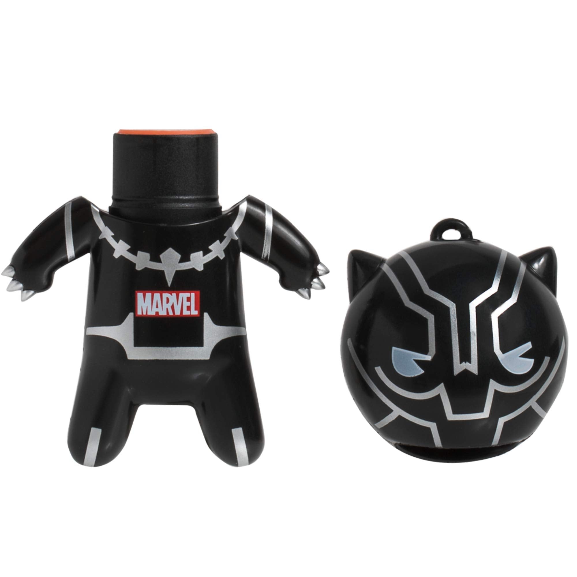 Lip Smacker Marvel Lip Balm Keychain, Clear & Glossy, Fun & Giftable, Cruelty Free - Black Panther - TrustMedUSA