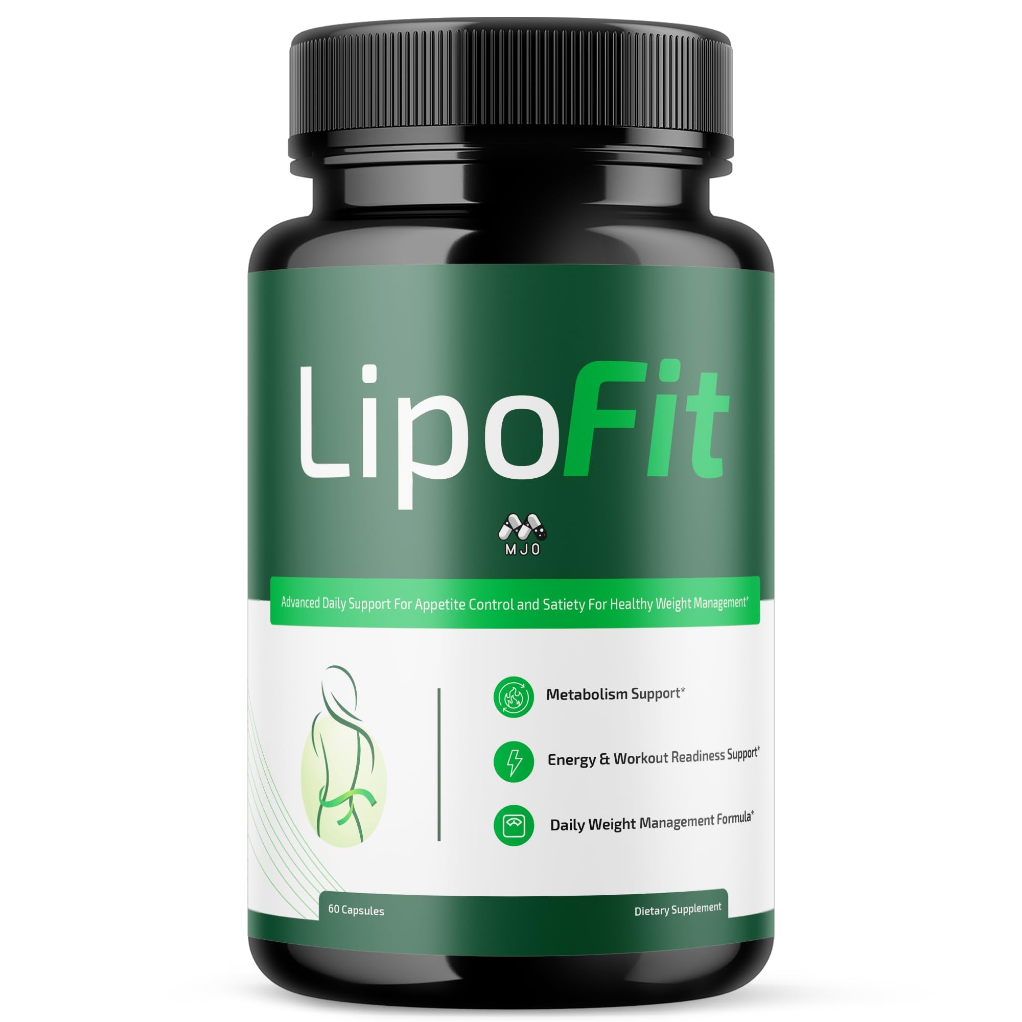 Lipo Fit Capsules, Official Lipo Fit Pills with All Natural Ingredients, Advanced Overall Health and Wellness Vitamin Supplement Formula for Maximum Strength Multivitamin Support (60 Capsules) - TrustMedUSA