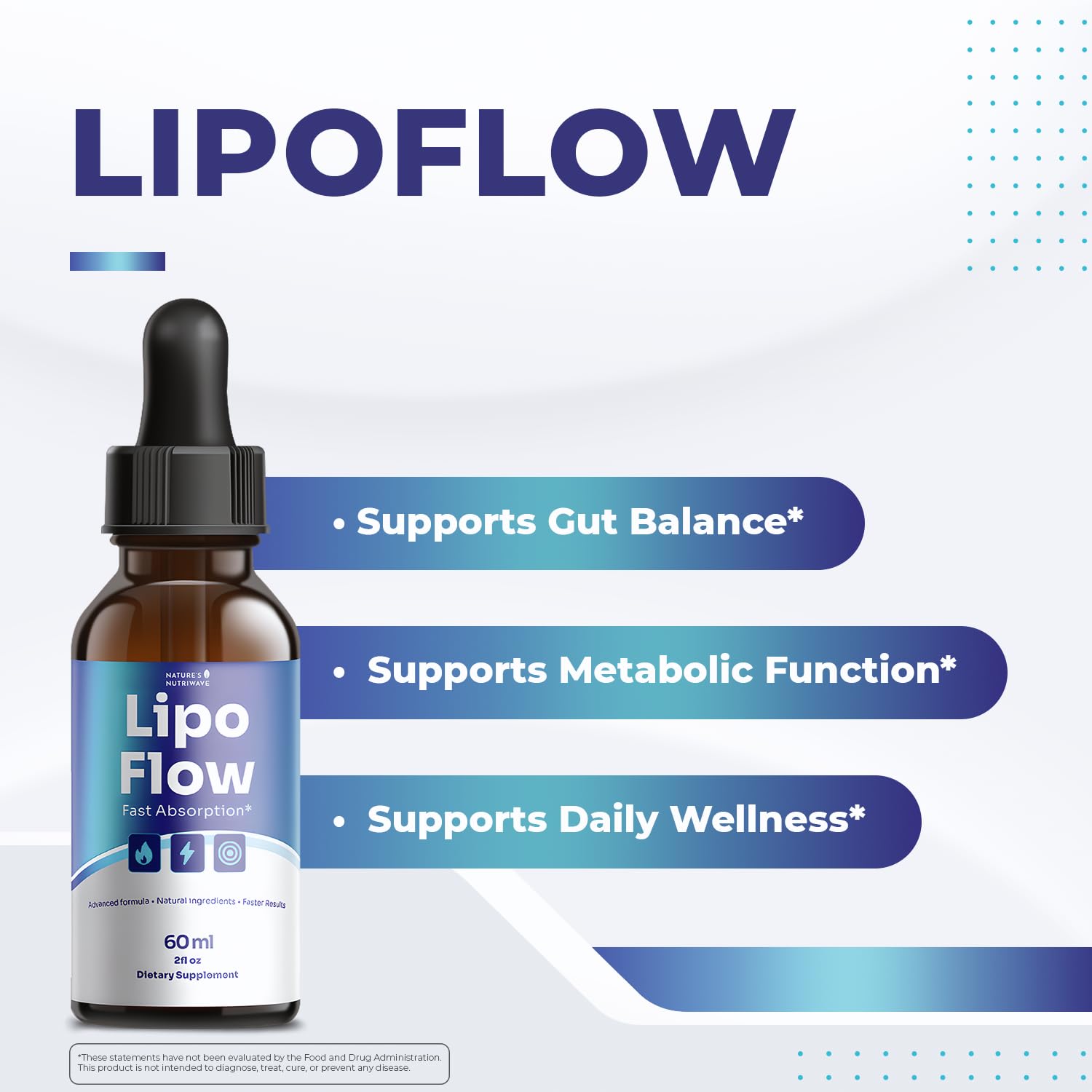 Lipo Flow – Daily Botanical Supplement with Pineapple, Beet Root & Hibiscus – Clean, Stimulant-Free Formula – GMP-Certified, Non-GMO, Made in USA - 60ml, 60 Servings, 1 Month Supply - TrustMedUSA