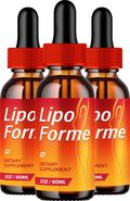 Lipo Forme Liquid Drops – LipoForme Natural Liquid Dietary Natural Blend Supplement (3 Pack – 3 Month Supply) - TrustMedUSA
