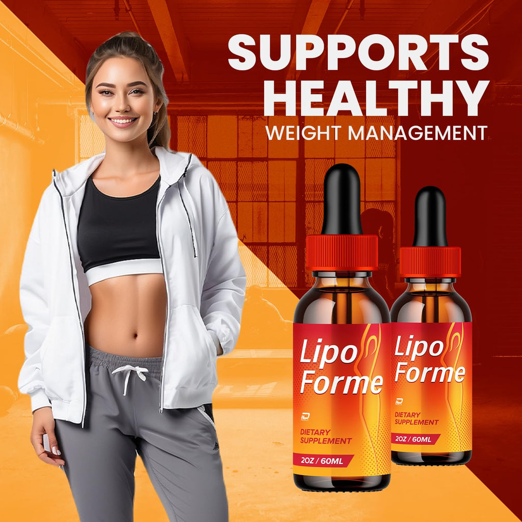 Lipo Forme Liquid Drops – LipoForme Natural Liquid Dietary Natural Blend Supplement (3 Pack – 3 Month Supply) - TrustMedUSA