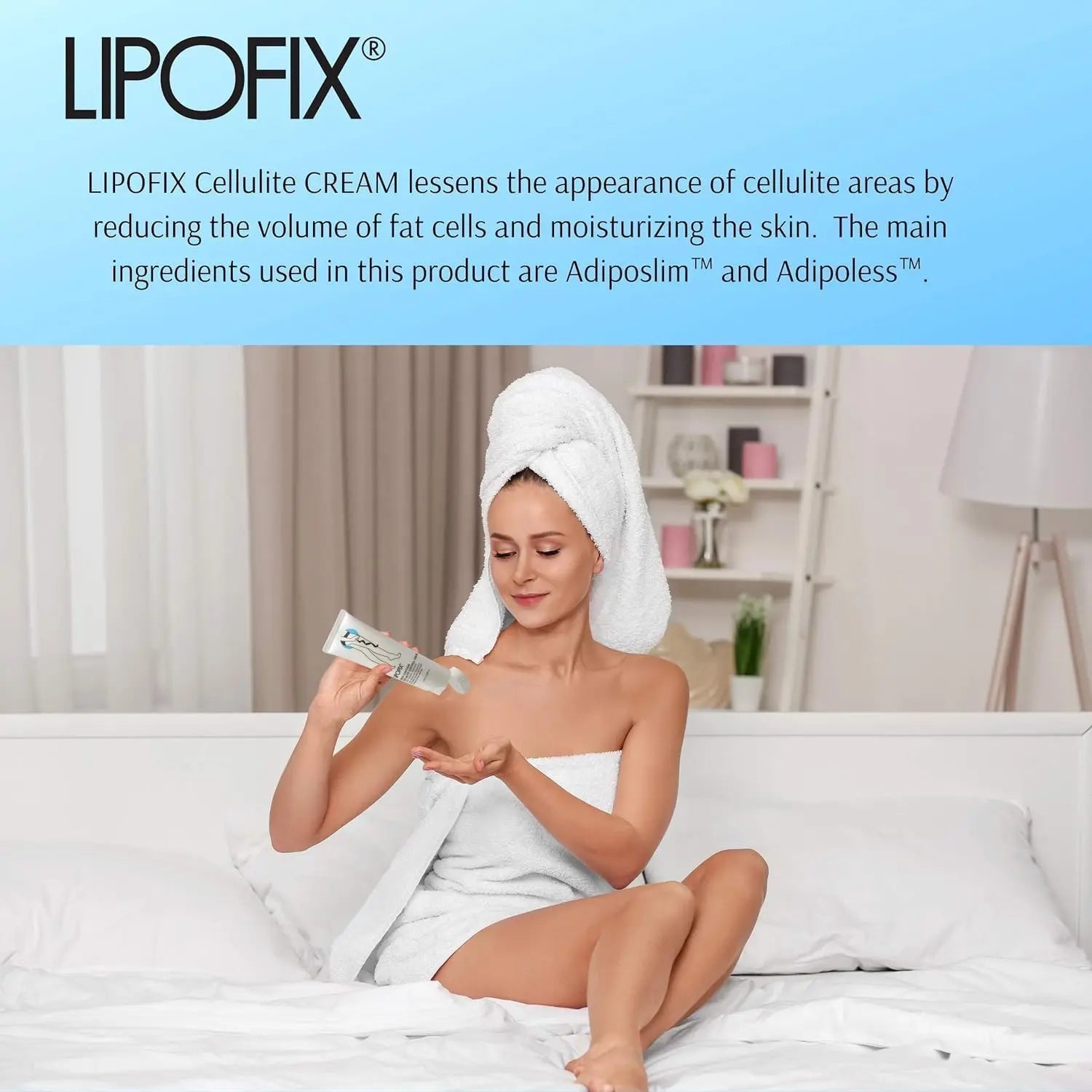 LIPOFIX Anti Cellulite Cream Luxurious Formula Body Contour Cream Effectively Tone - TrustMedUSA