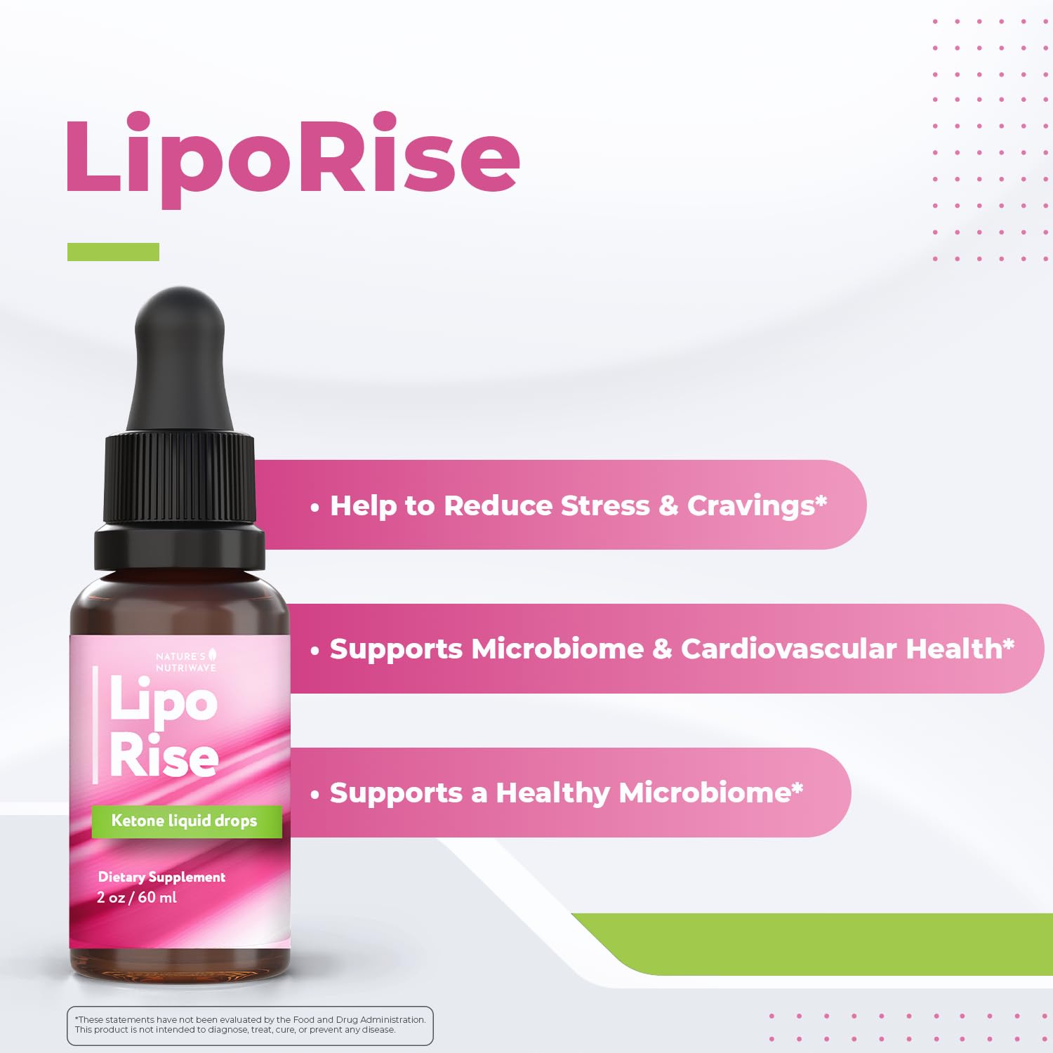 LipoRise Drops – Natural Liquid Supplement with 100% Plant-Based Ingredients, maca root, grape seed & citrus extracts | Non-GMO | GMP Certified | Made in USA | 60 mL, 60 Servings, 2 Month Supply - TrustMedUSA