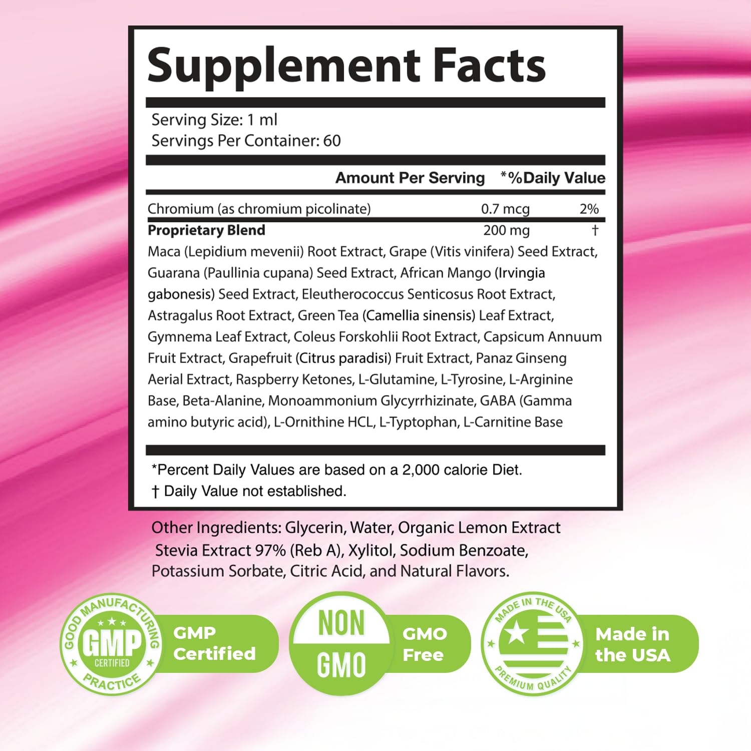 LipoRise Drops – Natural Liquid Supplement with 100% Plant-Based Ingredients, maca root, grape seed & citrus extracts | Non-GMO | GMP Certified | Made in USA | 60 mL, 60 Servings, 2 Month Supply - TrustMedUSA
