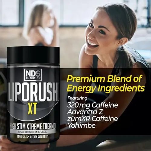 LIPORUSH NDS Nutrition XT - Super Concentrated Thermogenic with L-Carnitine & Teacrine - TrustMedUSA