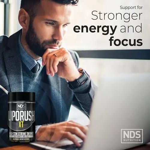 LIPORUSH NDS Nutrition XT - Super Concentrated Thermogenic with L-Carnitine & Teacrine - TrustMedUSA