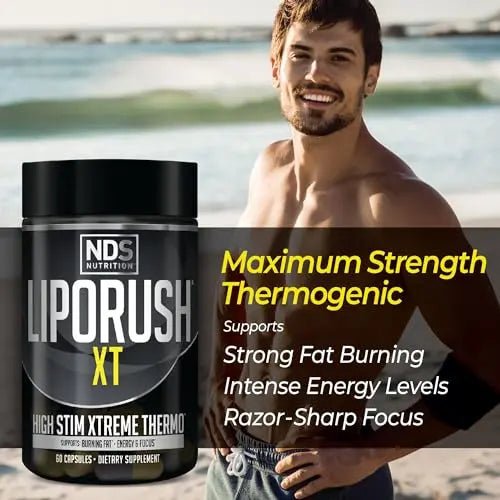 LIPORUSH NDS Nutrition XT - Super Concentrated Thermogenic with L-Carnitine & Teacrine - TrustMedUSA