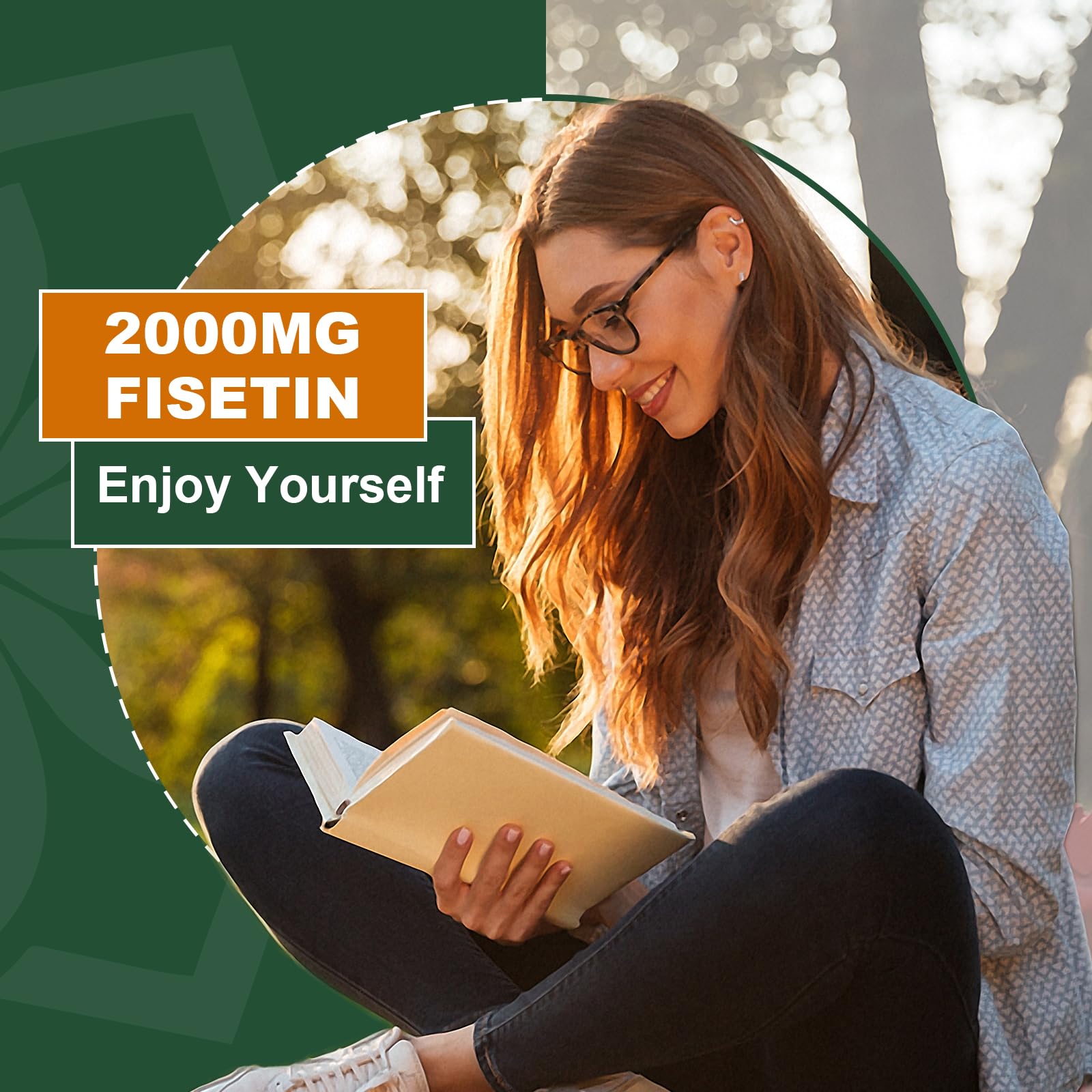Liposomal Fisetin Supplement, 2000MG, 98% Pure Fisetin Polyphenols Antioxidants, with Quercetin, TMG and Resveratrol, for Healthy Aging, Cognitive Support, 120 Capsules - TrustMedUSA