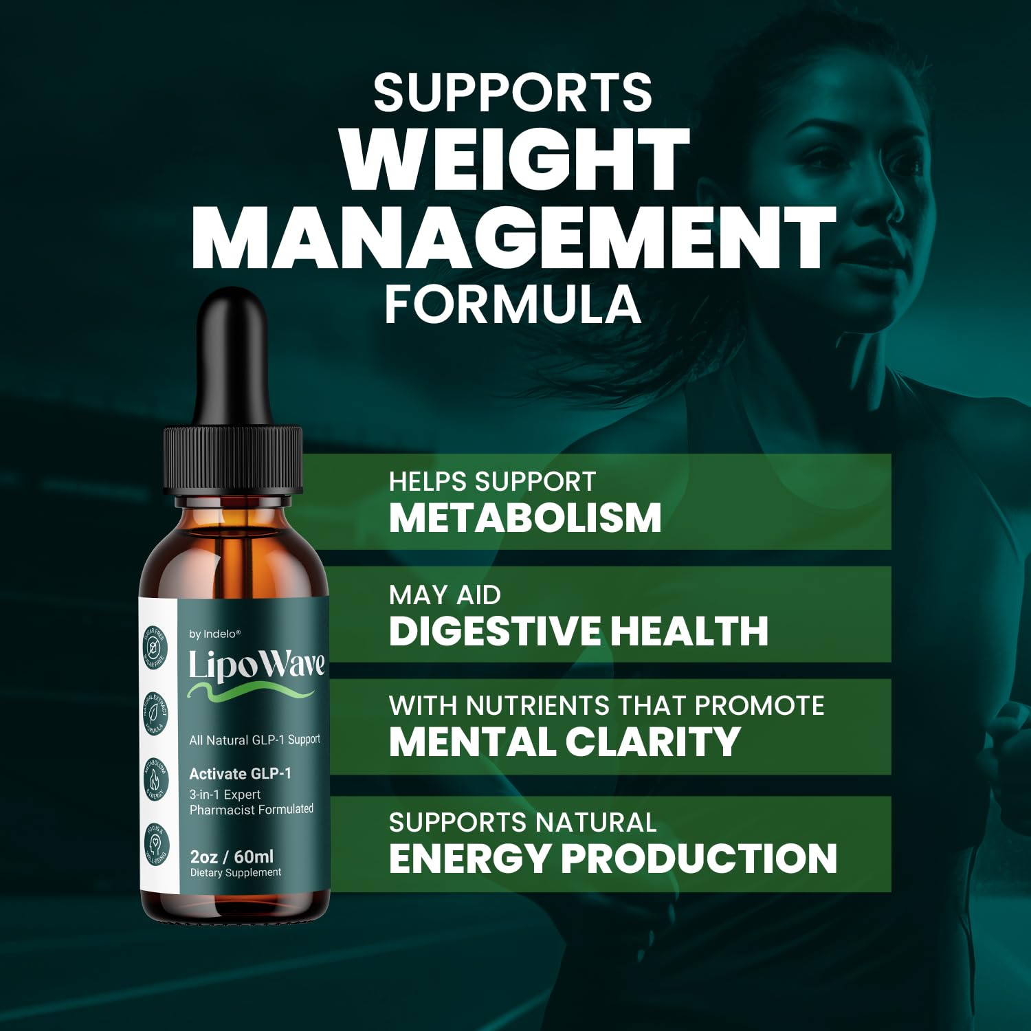 LipoWave Drops – Natural Liquid Dietary Blend for Daily Health Support (1 Month Supply) - TrustMedUSA