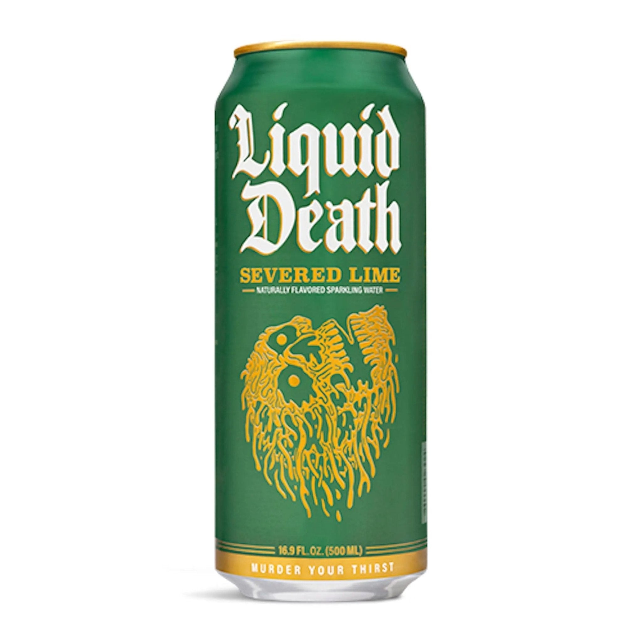 Liquid Death Flavored Sparkling Water with Agave, Severed Lime, 16.9 oz Tallboys (12-Pack) - TrustMedUSA