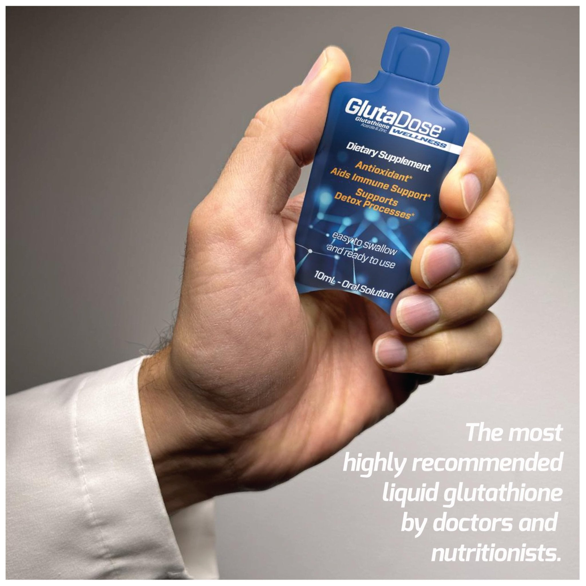 Liquid Glutathione Supplement, Lemon Berry Flavored Acerola Energy Booster w/Zinc, Daily Vitamins & Minerals, Zero Sugar Formulation, Everyday Auto-Immune Support for Adults, 0.34 fl oz, Pack of 30 - TrustMedUSA