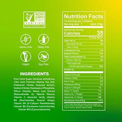 Liquid I.V. Hydration + Energy Multiplier - Lemon Ginger - Hydration Powder Packets - TrustMedUSA
