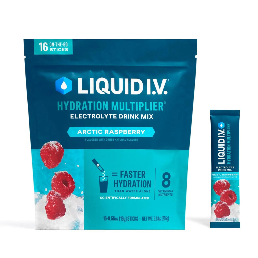 Liquid I.V.® Hydration Multiplier - Arctic Raspberry | Electrolyte Powder Drink Mix | 1 Pack (16 Servings) - TrustMedUSA