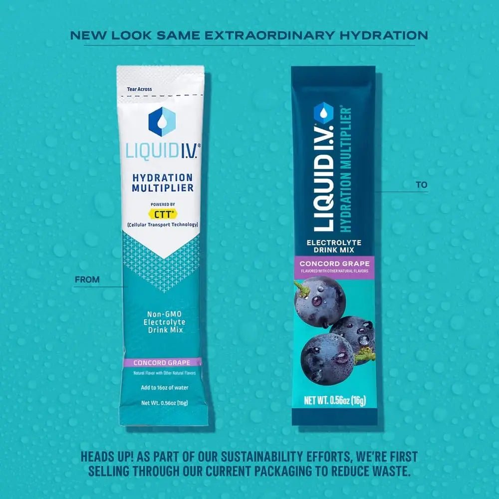 Liquid I.V.® Hydration Multiplier - Concord Grape | Electrolyte Powder Drink Mix | 3 Pack (48 Servings) - TrustMedUSA
