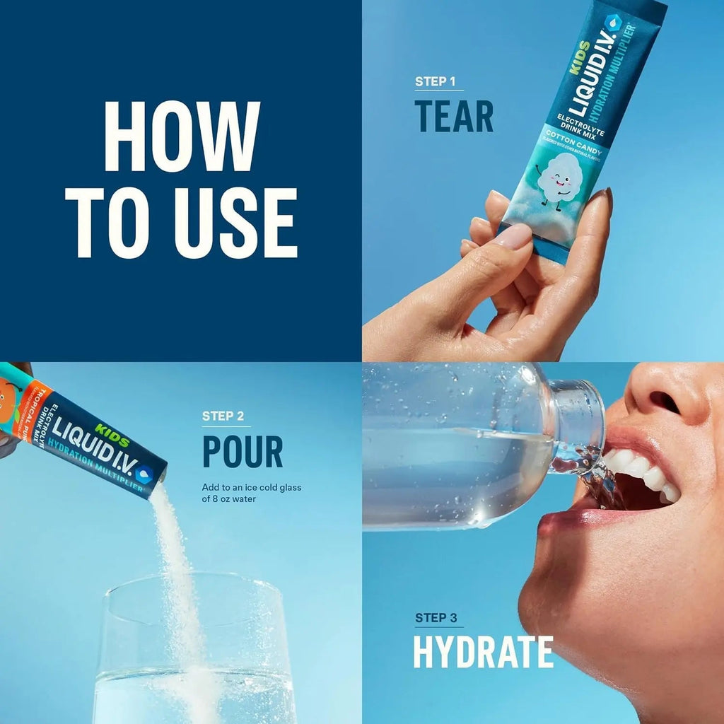 Liquid I.V.® Hydration Multiplier - Cotton Candy | Electrolyte Powder Drink Mix | 1 Pack (16 Servings) - TrustMedUSA
