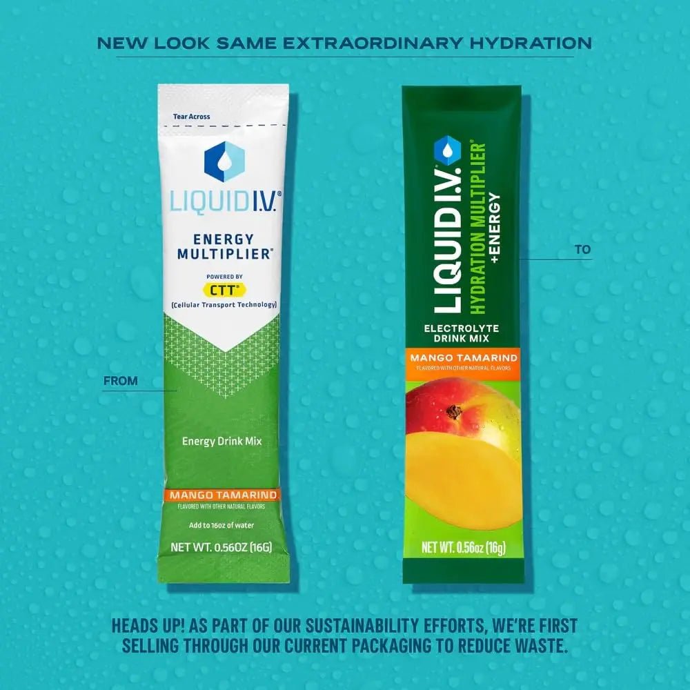 Liquid I.V.® Hydration Multiplier +Energy - Mango Tamarind | Electrolyte Powder Drink Mix | 1 Pack (14 Servings) - TrustMedUSA