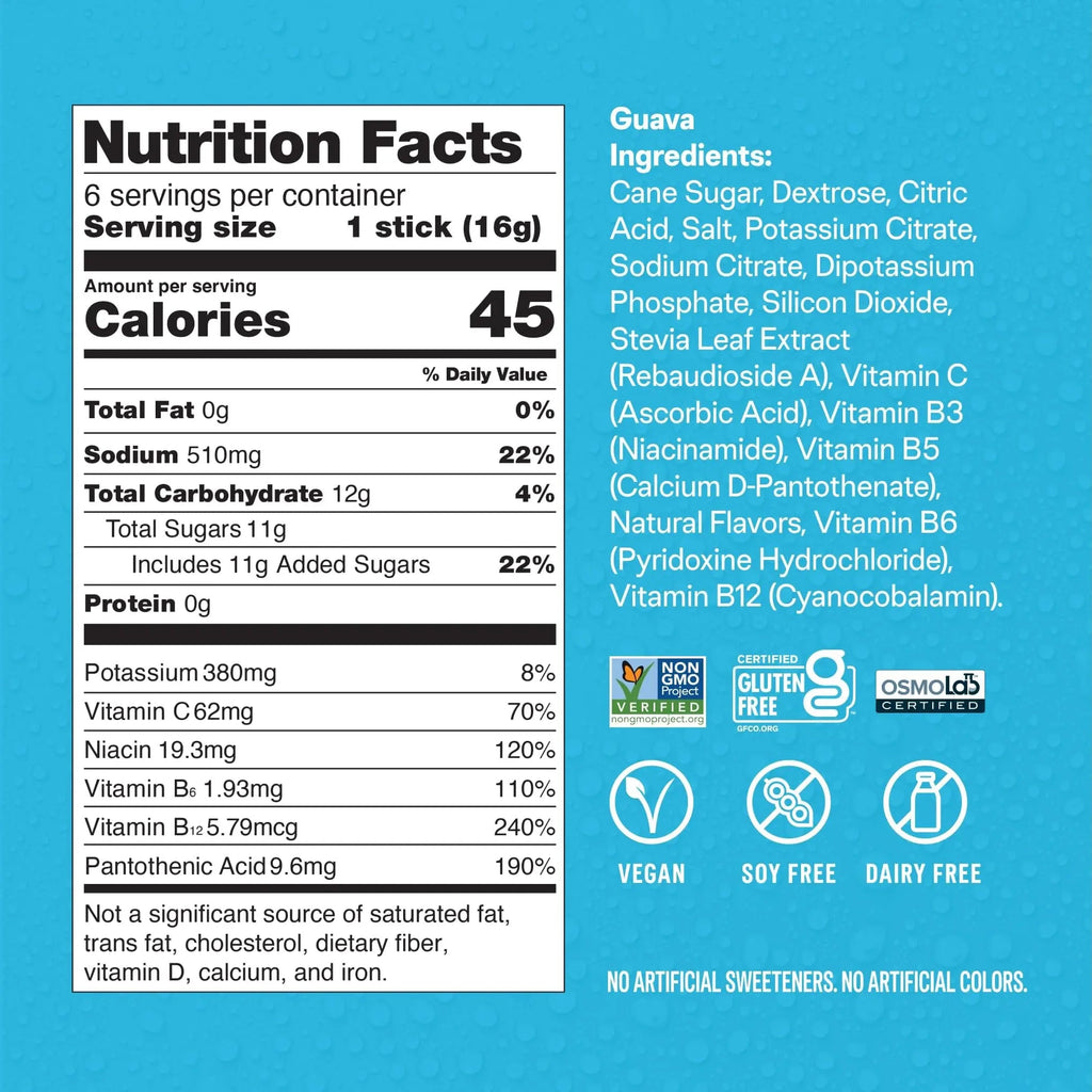 Liquid I.V.® Hydration Multiplier - Guava | Electrolyte Powder Drink Mix | 1 Pack (16 Servings) - TrustMedUSA