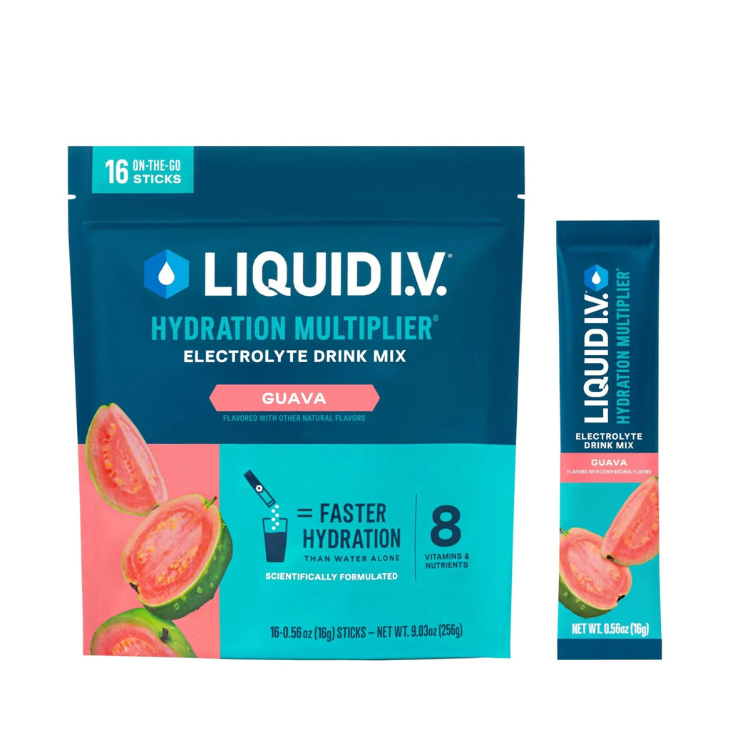 Liquid I.V.® Hydration Multiplier - Guava | Electrolyte Powder Drink Mix | 1 Pack (16 Servings) - TrustMedUSA
