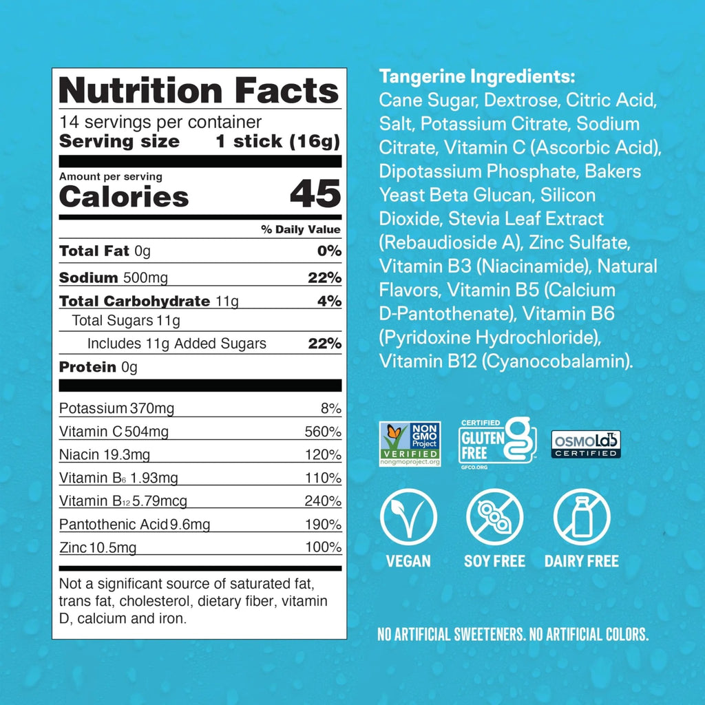 Liquid I.V.® Hydration Multiplier +Immune Support - Tangerine | Electrolyte Powder Drink Mix | 1 Pack (14 Servings) - TrustMedUSA