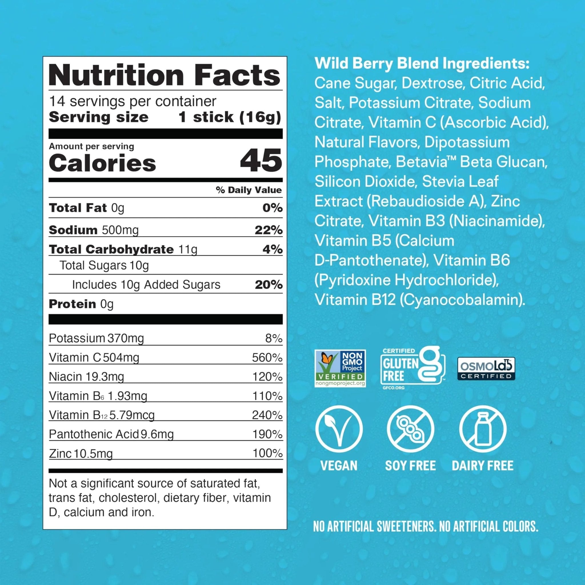 Liquid I.V.® Hydration Multiplier +Immune Support - Wild Berry Blend | Electrolyte Powder Drink Mix | 1 Pack (14 Servings) - TrustMedUSA