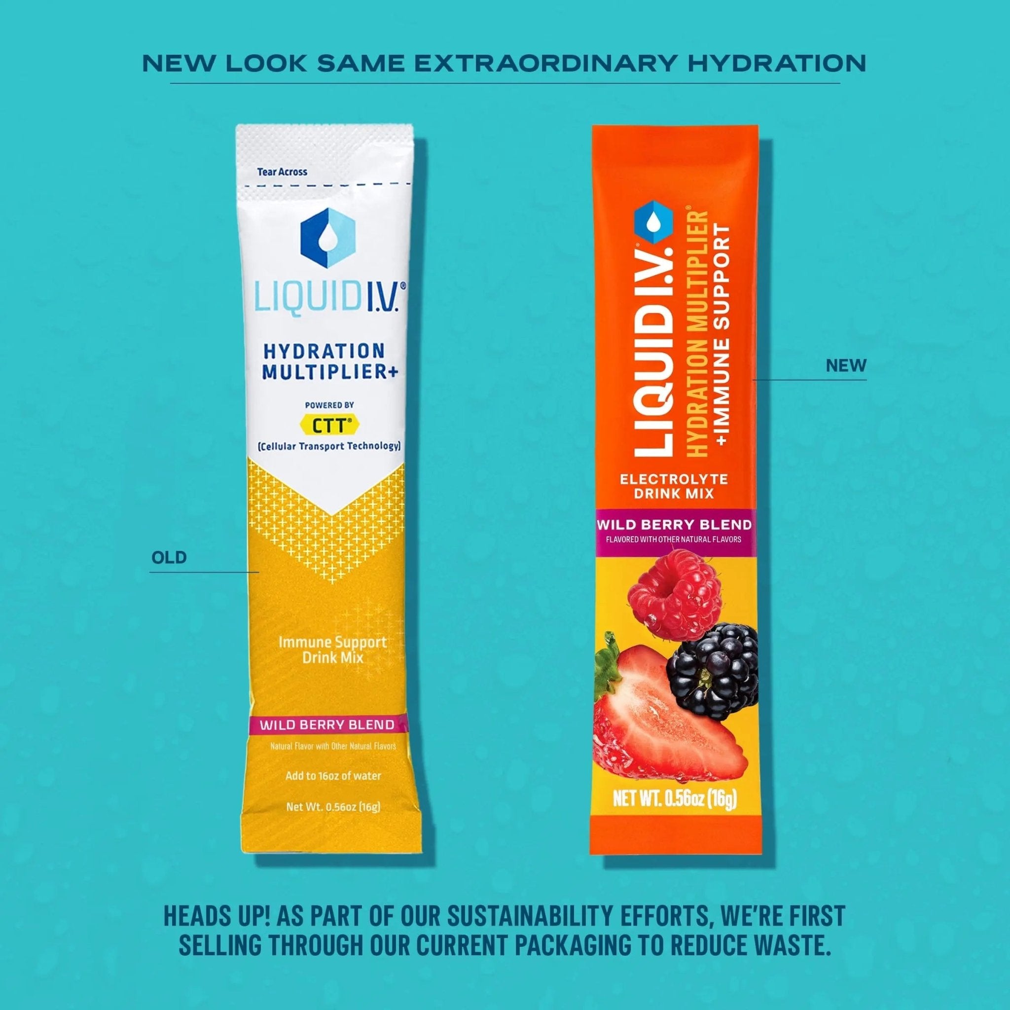 Liquid I.V.® Hydration Multiplier +Immune Support - Wild Berry Blend | Electrolyte Powder Drink Mix | 1 Pack (14 Servings) - TrustMedUSA