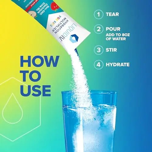 Liquid I.V. Hydration Multiplier Kids - Crisp Apple - Hydration Powder Packets | Electrolyte - TrustMedUSA