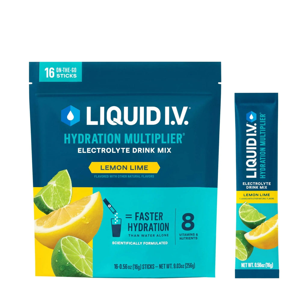 Liquid I.V.® Hydration Multiplier - Lemon Lime | Electrolyte Powder Drink Mix | 1 Pack (16 Servings) - TrustMedUSA