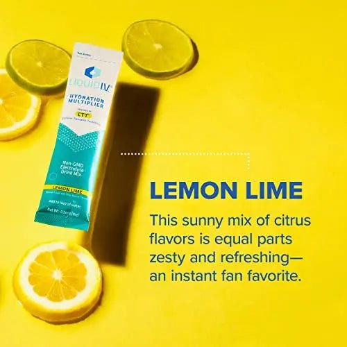 Liquid I.V. Hydration Multiplier - Lemon Lime - Hydration Powder Packets | Electrolyte - TrustMedUSA