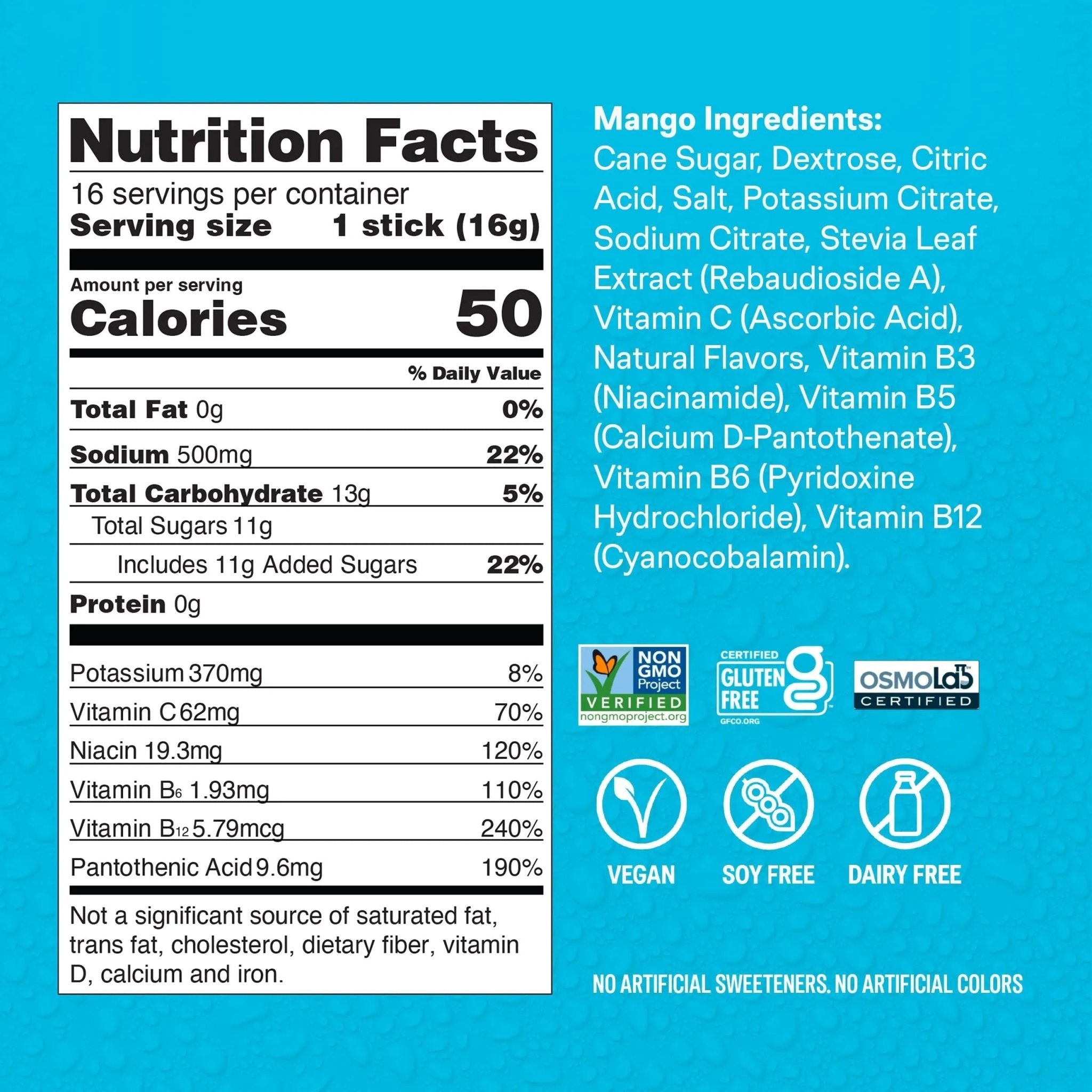 Liquid I.V.® Hydration Multiplier - Mango | Electrolyte Powder Drink Mix | 1 Pack (16 Servings) - TrustMedUSA