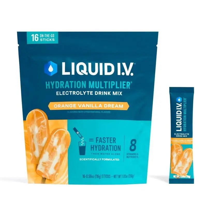 Liquid I.V.® Hydration Multiplier - Orange Vanilla Dream | Electrolyte Powder Drink Mix | 1 Pack (16 Servings) - TrustMedUSA