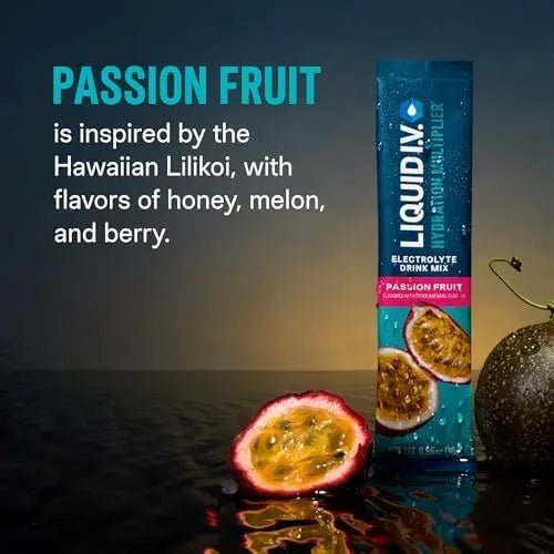 Liquid I.V.® Hydration Multiplier - Passion Fruit | Electrolyte Powder Drink Mix | 1 Pack (16 Servings) - TrustMedUSA