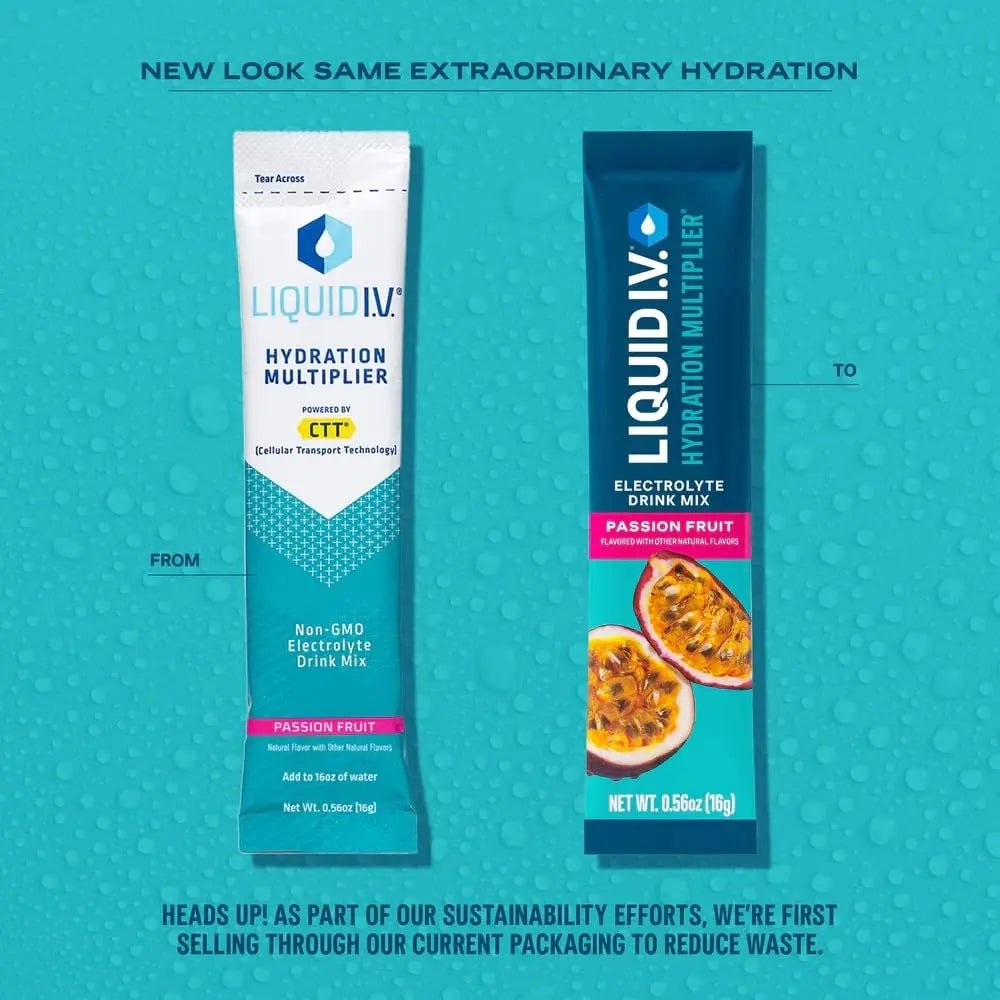 Liquid I.V.® Hydration Multiplier - Passion Fruit | Electrolyte Powder Drink Mix | 3 Pack (48 Servings) - TrustMedUSA