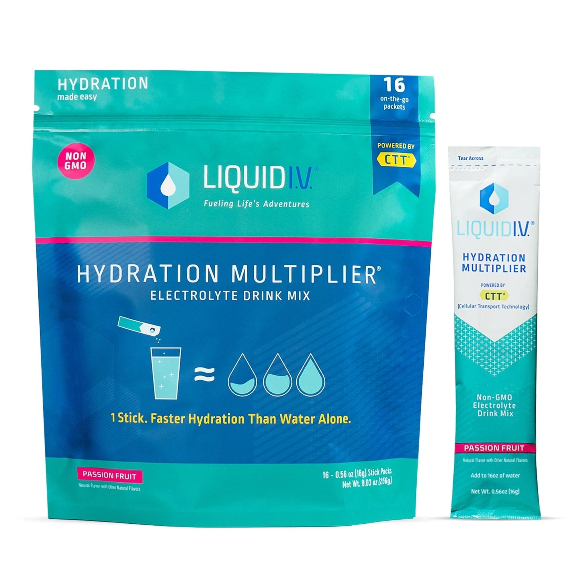 Liquid I.V. Hydration Multiplier - Passion Fruit - Hydration Powder Packets | Electrolyte - TrustMedUSA