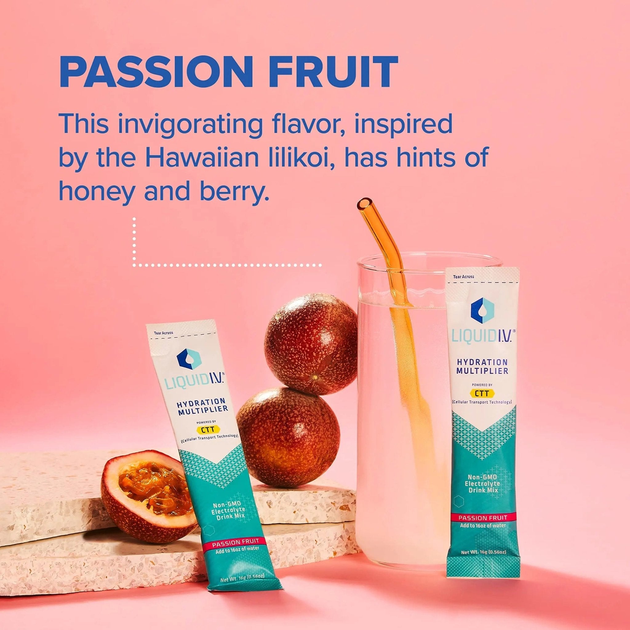 Liquid I.V. Hydration Multiplier - Passion Fruit - Hydration Powder Packets | Electrolyte - TrustMedUSA