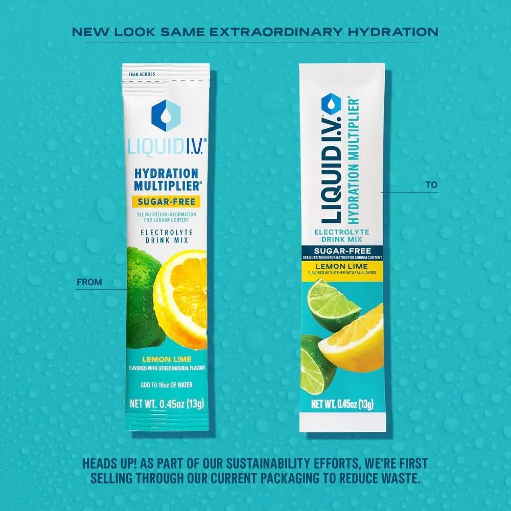 Liquid I.V.® Hydration Multiplier® Sugar-Free - Lemon Lime - Hydration Powder Packets | Electrolyte Powder Drink Mix | Convenient Single-Serving Sticks | Non-GMO | 14 Servings (Pack of 3) - TrustMedUSA