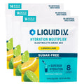 Liquid I.V.® Hydration Multiplier® Sugar-Free - Lemon Lime - Hydration Powder Packets | Electrolyte Powder Drink Mix | Convenient Single-Serving Sticks | Non-GMO | 14 Servings (Pack of 3) - TrustMedUSA