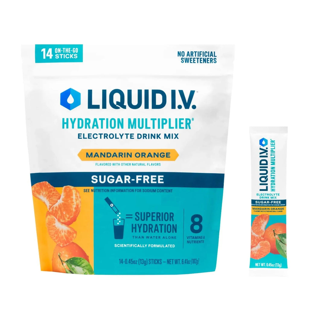Liquid I.V.® Hydration Multiplier Sugar Free - Mandarin Orange | Electrolyte Powder Drink Mix | 1 Pack (14 Servings) - TrustMedUSA