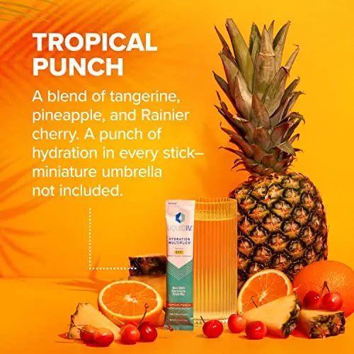 Liquid I.V. Hydration Multiplier - Tropical Punch - Hydration Powder Packets | Electrolyte - TrustMedUSA