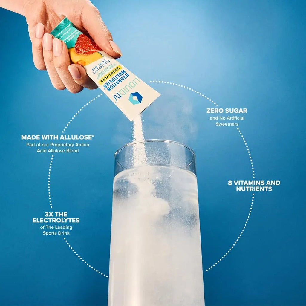 Liquid I.V. Sugar-Free Hydration Multiplier - Raspberry Melon – Hydration Powder Packets - TrustMedUSA