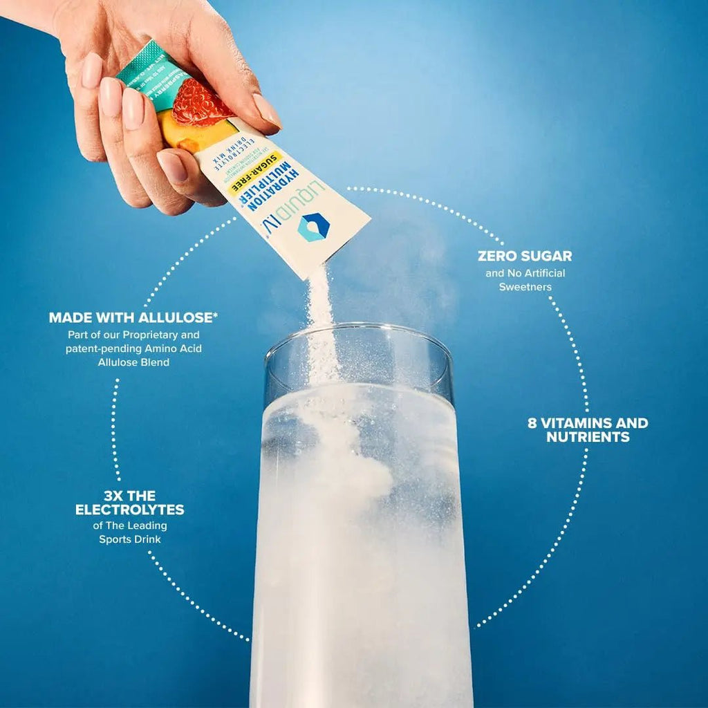 Liquid I.V. Sugar-Free Hydration Multiplier - Raspberry Melon – Hydration Powder Packets - TrustMedUSA