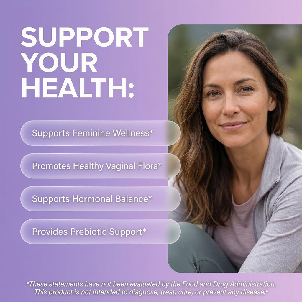 Liquid Probiotics for Women Drops with Chasteberry, Black Cohosh, Prebiotics, Digestive Enzymes, Evening Primrose Oil, Wild Yam, Cranberry Dmannose and Iron Vitamin D3 K2 Clean Nutra Bella Biotics - Maple Wellness Supplements