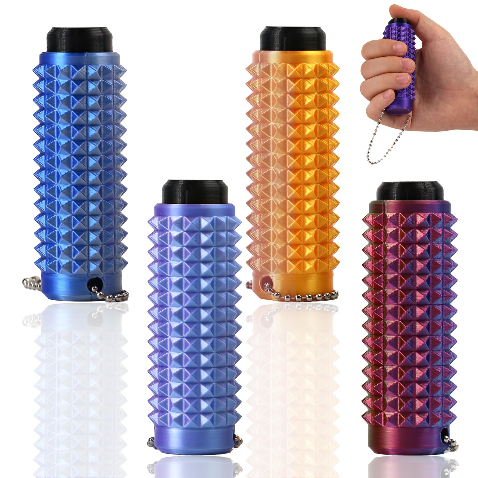 Little Ouchies Pain Fidget Clicker Toy, 3D Printed Sensory Fidget Toys Adults, Anxiety Relief Items Fidget, Stress Relief Gifts for Men Women (4Pcs-2A) - TrustMedUSA