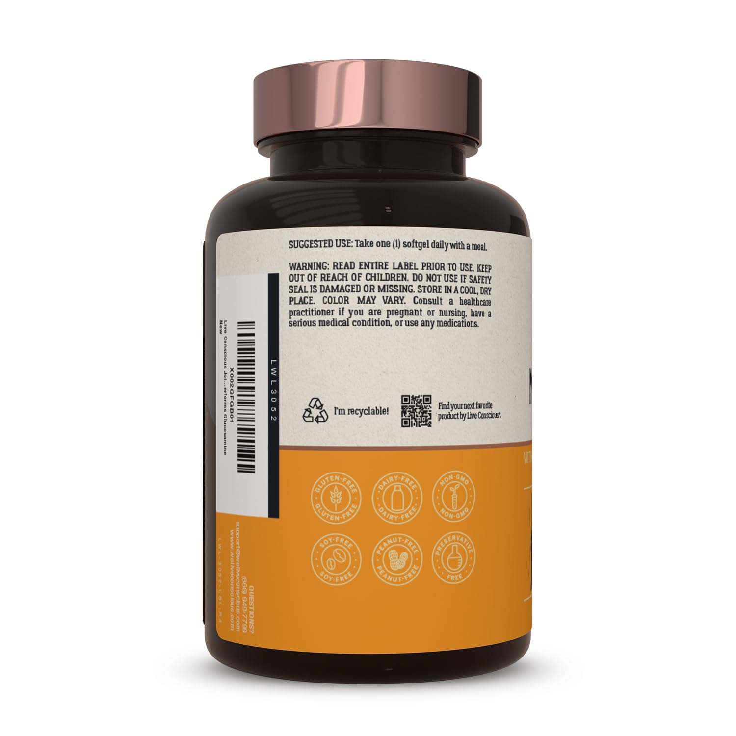 Live Conscious Joint Health Supplement - MoveWell Plus Antarctic Krill Oil, Natural Astaxanthin and Hyaluronic Acid | Outperforms Glucosamine (2 Pack) - TrustMedUSA